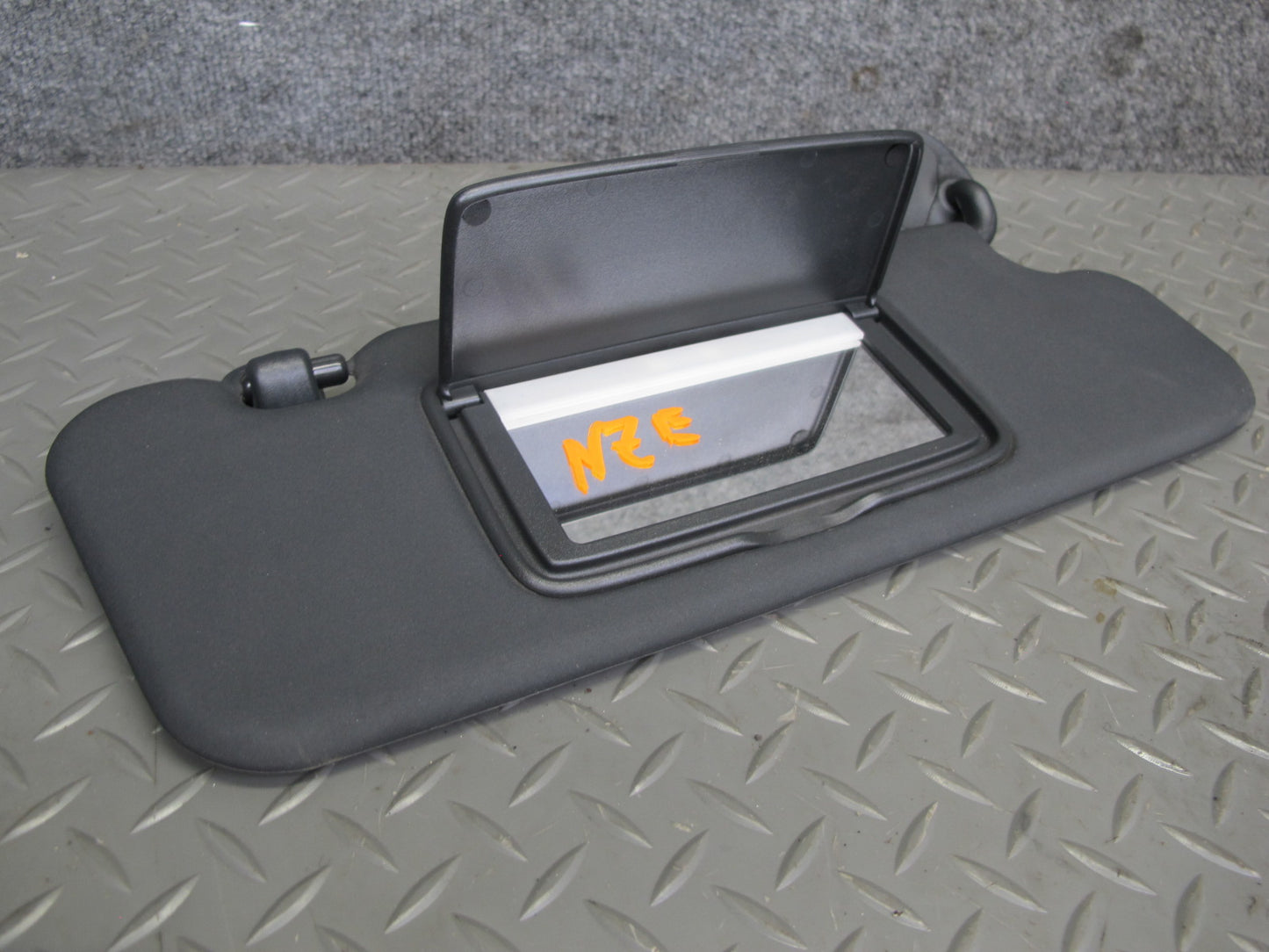 10-19 Nissan 370Z Z34 Convertible Set of 2 Front Right & Left Sunvisor Black OEM