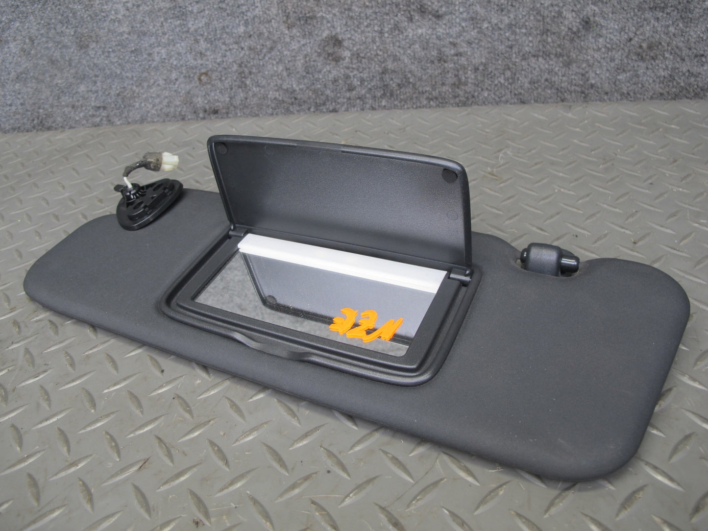 10-19 Nissan 370Z Z34 Convertible Set of 2 Front Right & Left Sunvisor Black OEM