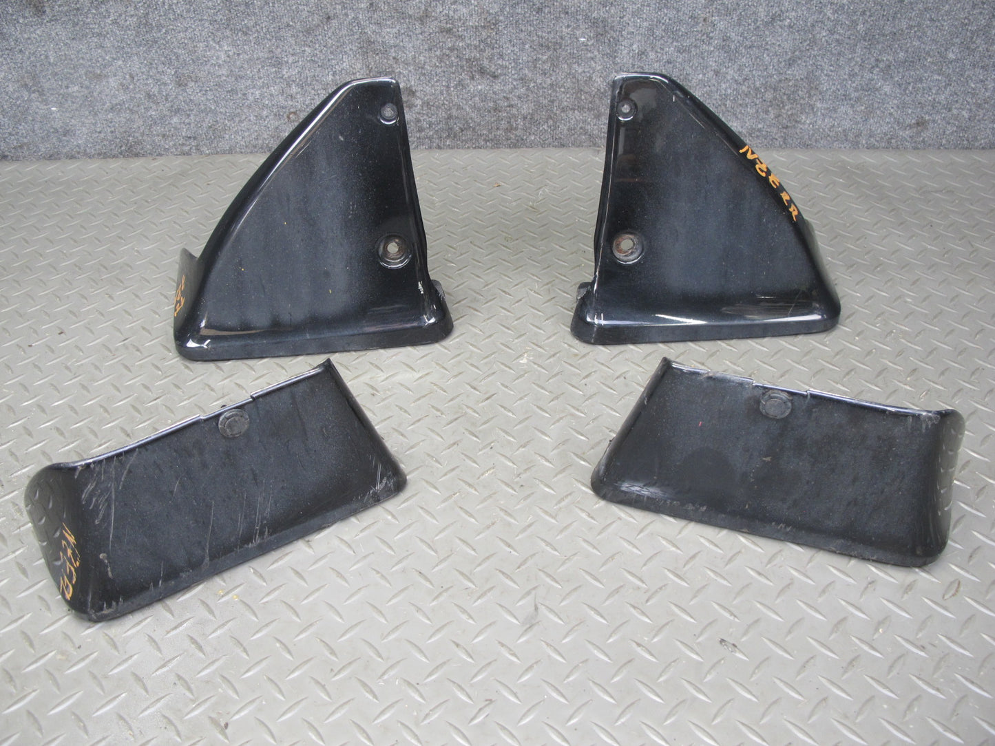 09-20 Nissan 370Z Z34 Set of 4 Front & Rear Left Right MUD Flap Guard Black OEM