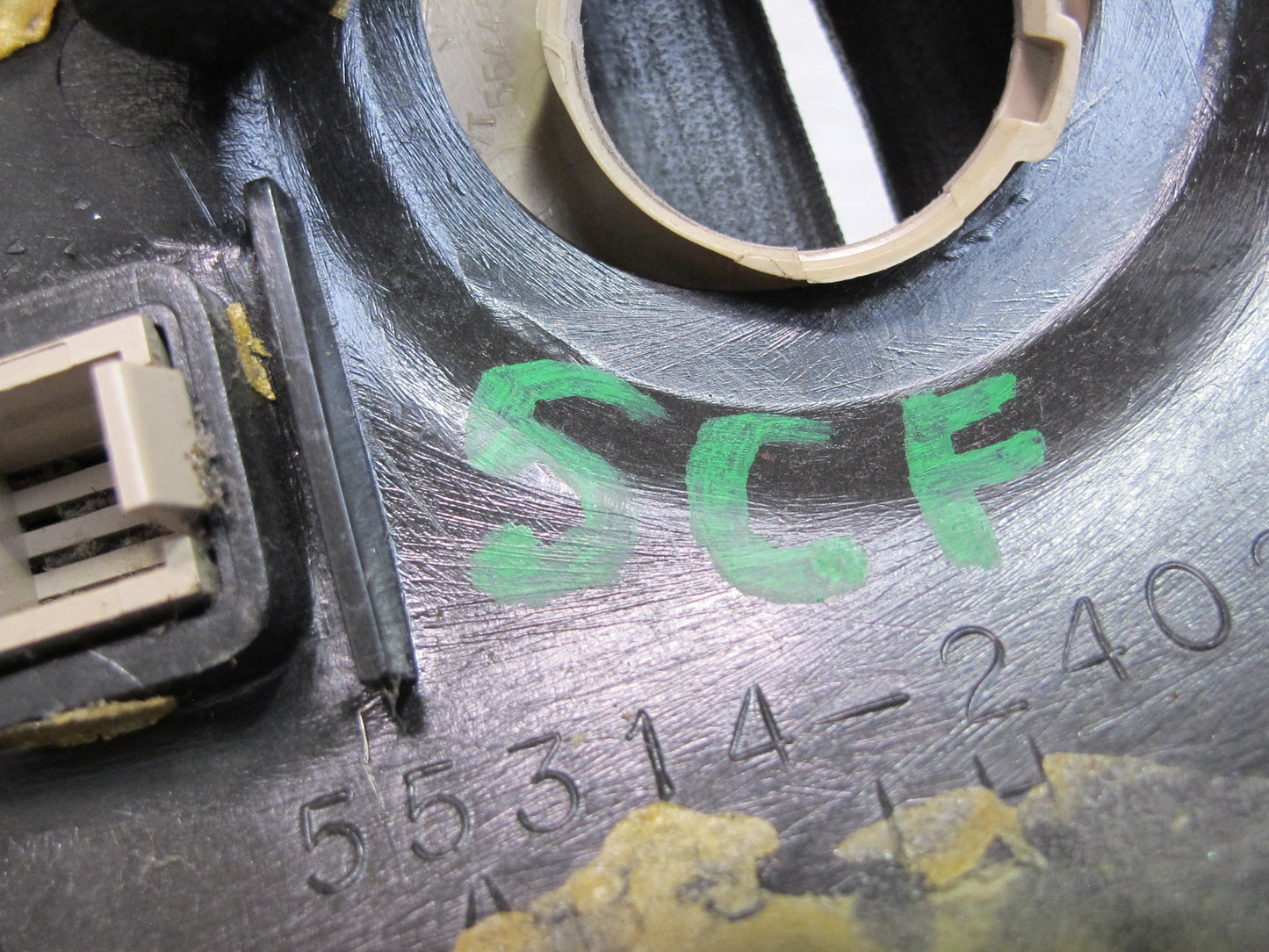 92-00 Lexus UZZ30L SC300 SC400 Dash Left Ignition Switch Trim Cover Ivory OEM