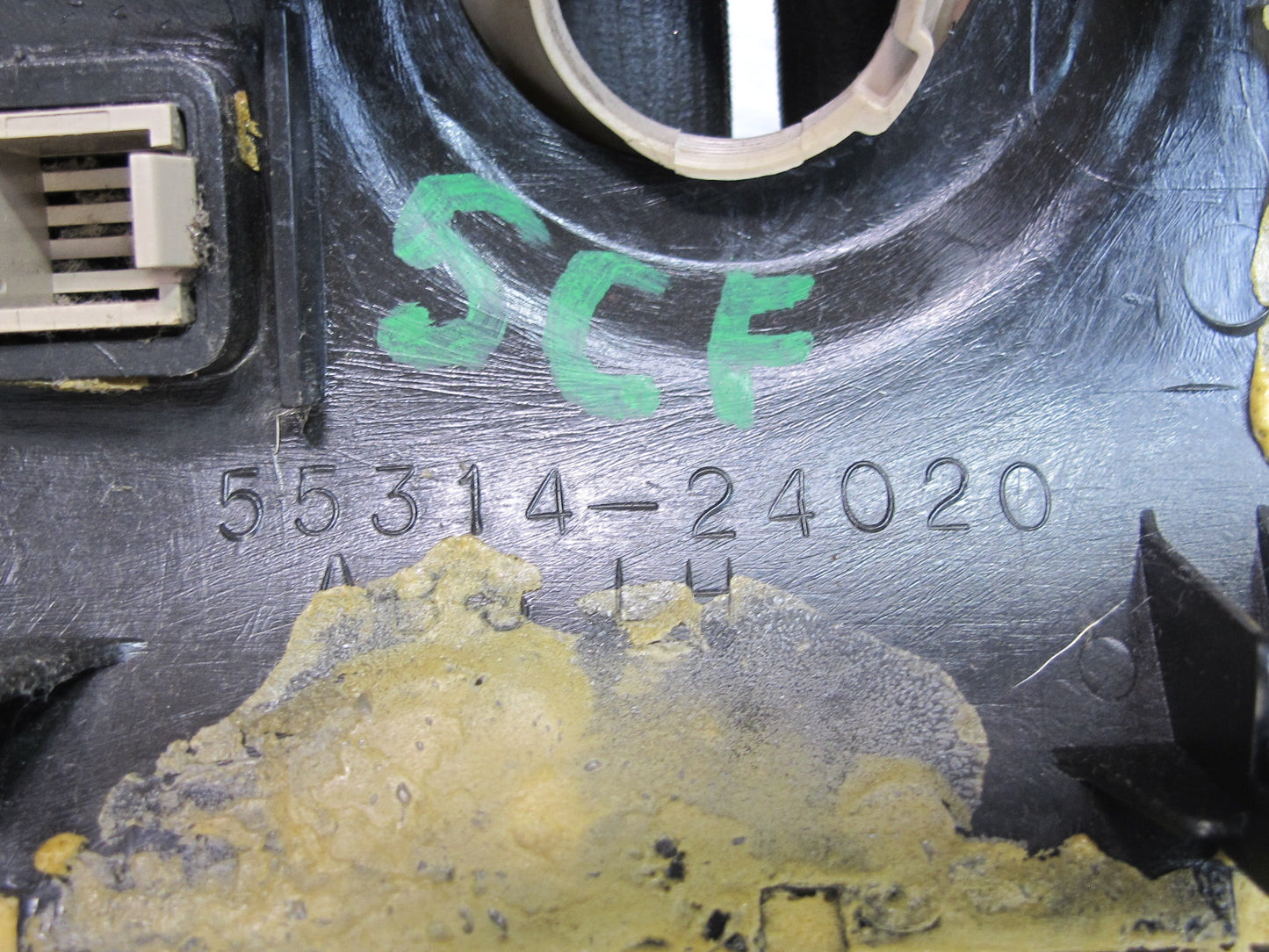 92-00 Lexus UZZ30L SC300 SC400 Dash Left Ignition Switch Trim Cover Ivory OEM