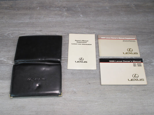 1996 Lexus UZZ30L SC300 SC400 Owners Guide Manual Book Set w Case OEM