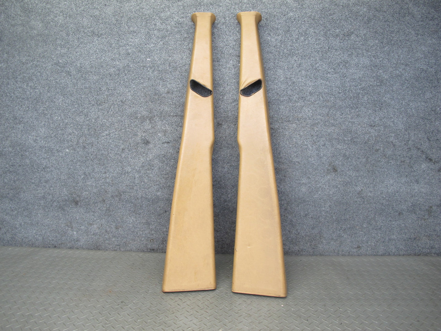 77-85 Mercedes W123 Sedan Set of 2 Left & Right B Pillar Upper Trim Panel OEM