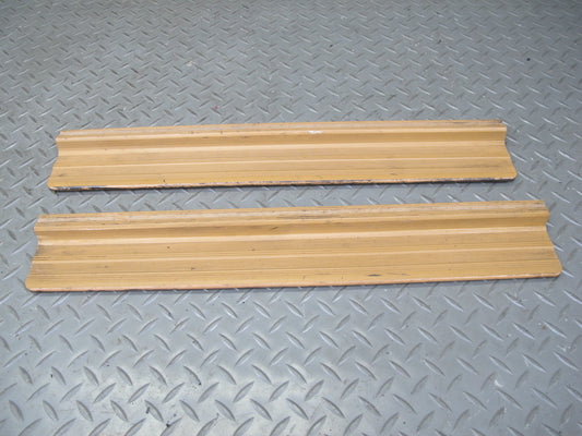 81-85 Mercedes W123 Set of 2 Rear Left & Right Door Scuff Sill Plate Trim Panel