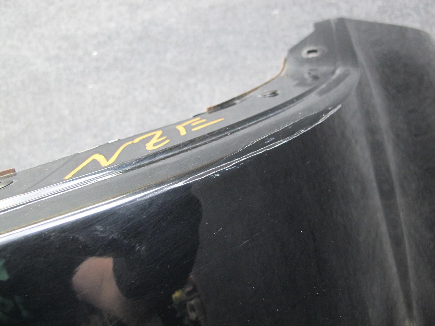 09-20 Nissan Z34 370Z Rear Bumper Cover Panel Black w Emblem OEM