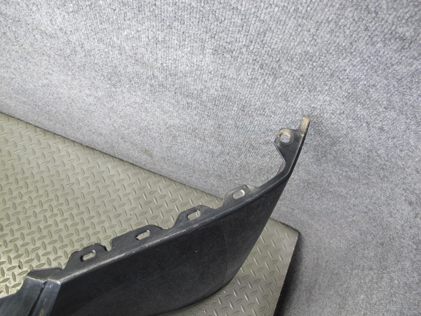 09-20 Nissan Z34 370Z Rear Bumper Cover Panel Black w Emblem OEM