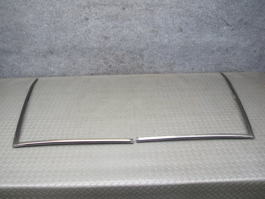 94-99 Mercedes W140 S-class Sedan Rear Windshield Chrome Trim Molding Set OEM