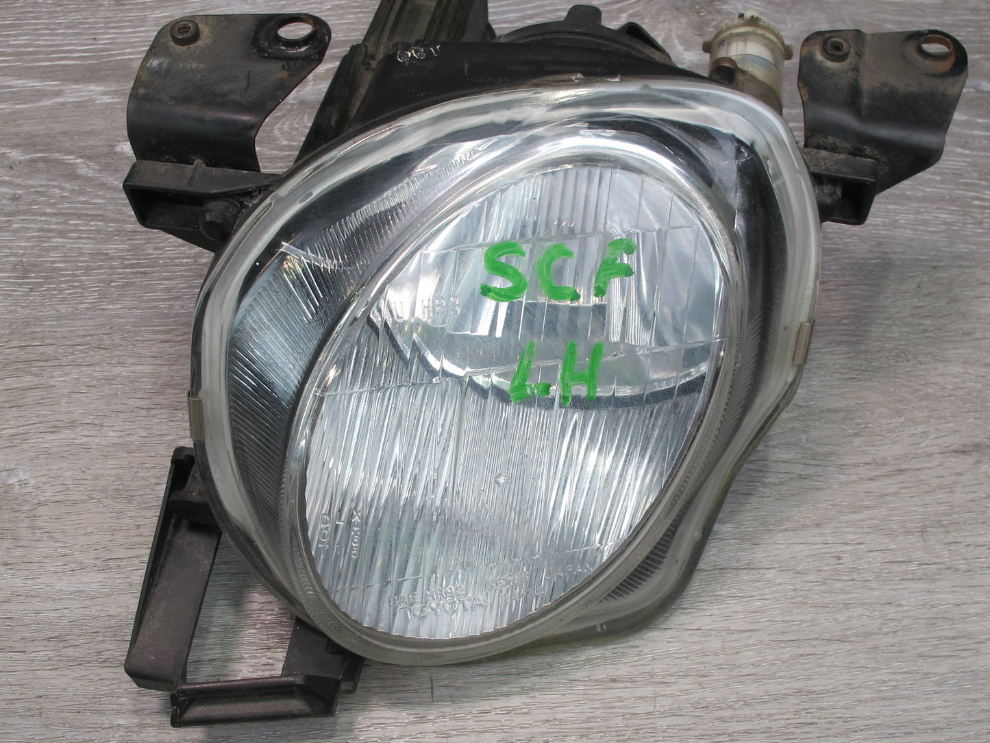 95-97 Lexus SC300 SC400 UZZ30L Set of 2 Front Inner High Beam Headlight Lamp OEM