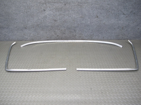 77-85 Mercedes W123 Sedan Rear Window Chrome Trim Molding Set