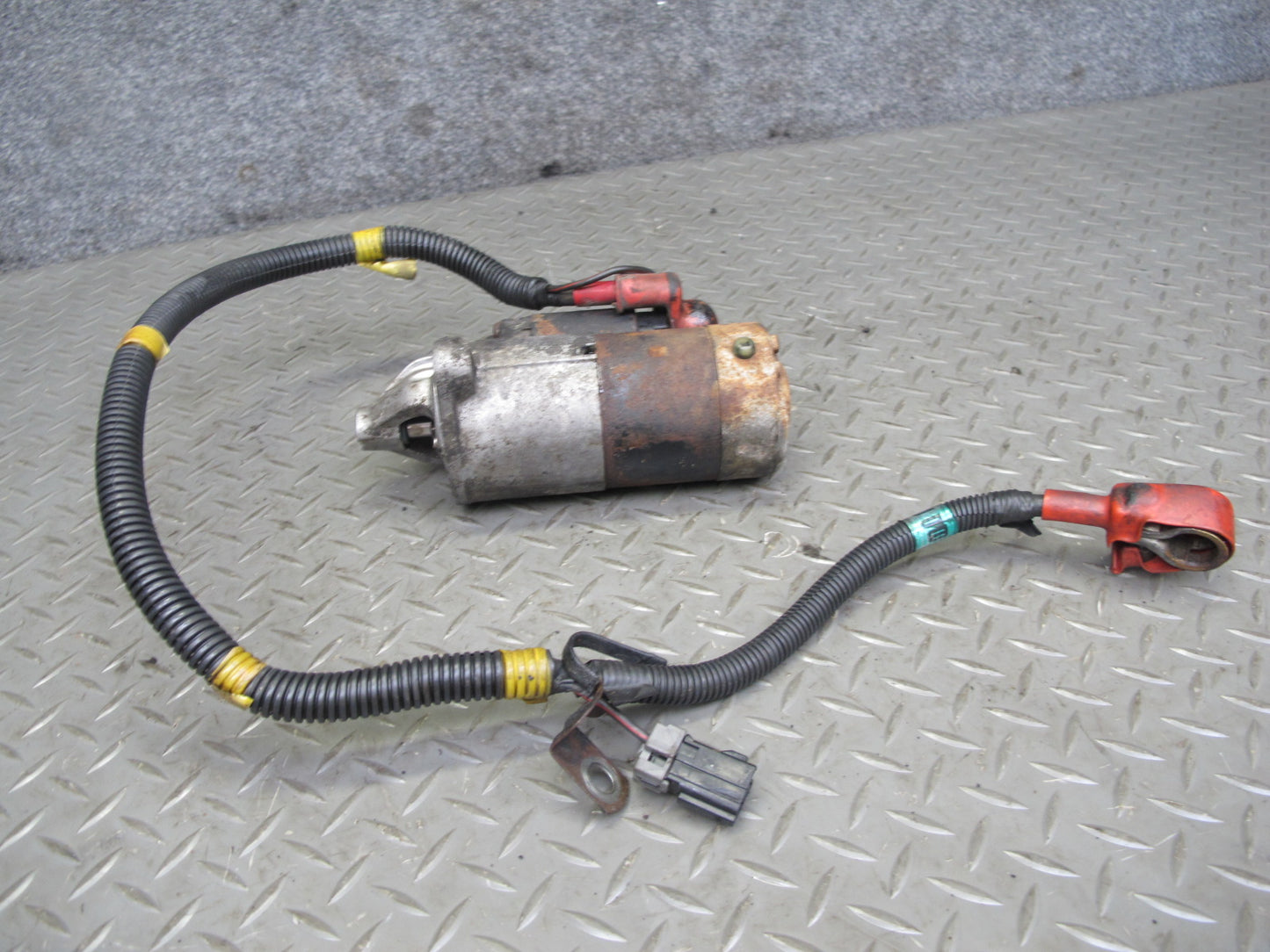 91-93 Dodge Stealth 3000GT 3.0L 6G72 NON Turbo Engine Starter Motor w Wiring OEM
