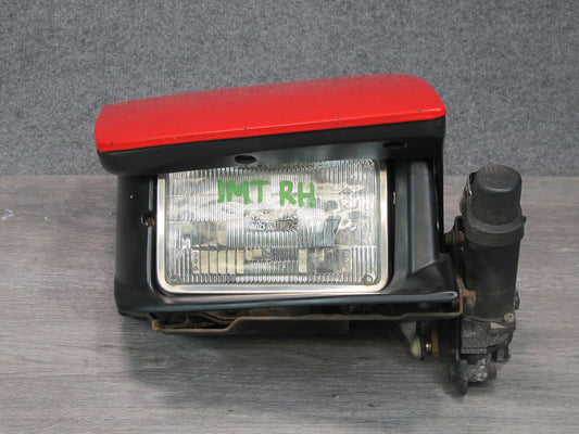 91-93 Dodge Stealth Front Right Passenger Side Headlight Lamp w Motor RED OEM