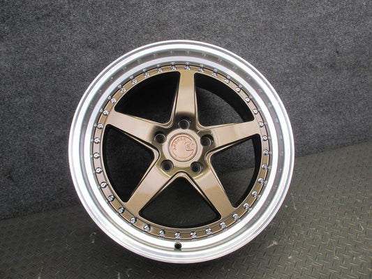Aodhan DS05 Bronze Machined R18" Alloy Wheel Rim 18x8.5J ET34 5x114.3 w Cap OEM