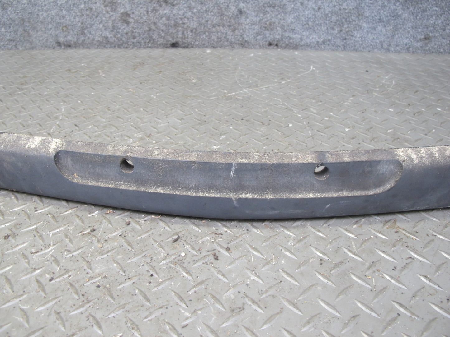77-85 Mercedes W123 Front Bumper Impact Strip Rubber Trim Cover Pad Set OEM