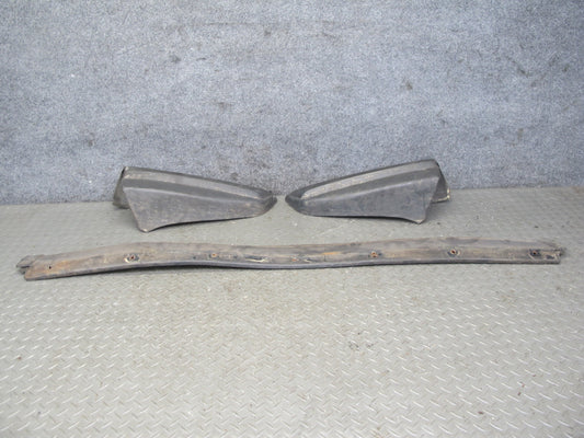 77-85 Mercedes W123 Sedan Set of 3 Rear Bumper Rubber Trim Cover OEM
