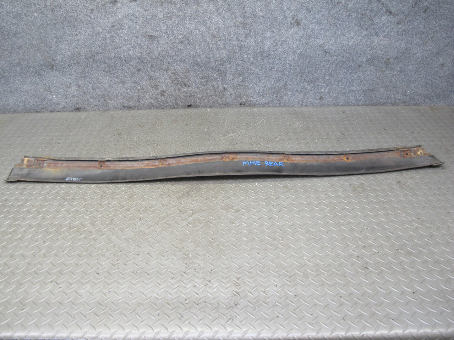 77-85 Mercedes W123 Sedan Set of 3 Rear Bumper Rubber Trim Cover OEM