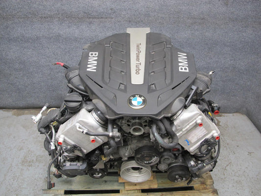 2013 BMW F10 550i N63 N63B44A 4.4L A/T Complete Engine Motor w Turbo 72k Miles
