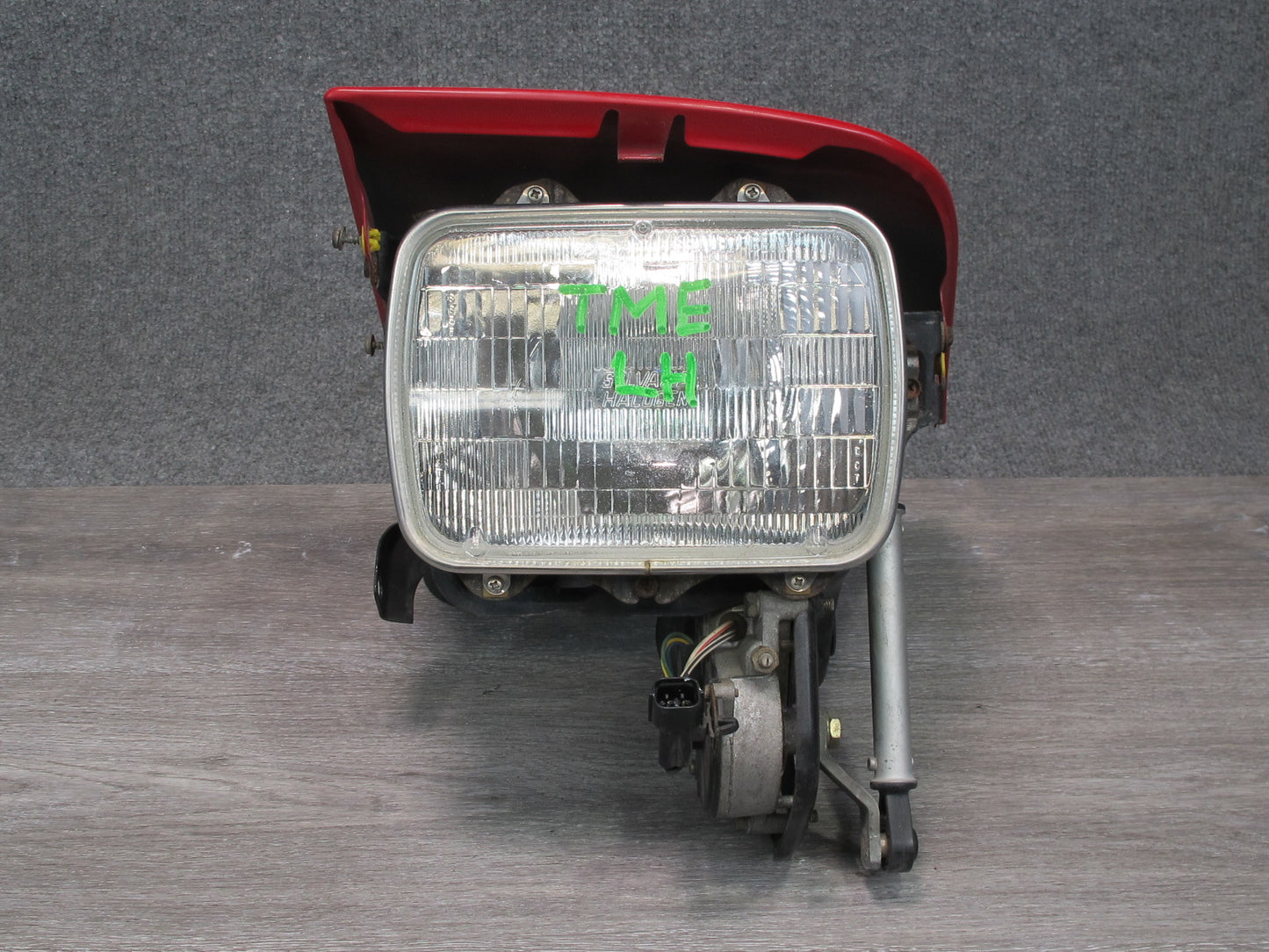 91-95 Toyota SW21L MR2 Front Left POP UP Headlight Lamp w Motor Rally RED OEM