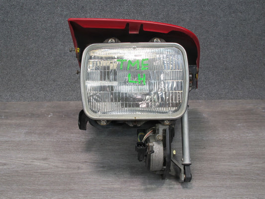 91-95 Toyota SW21L MR2 Front Left POP UP Headlight Lamp w Motor Rally RED OEM