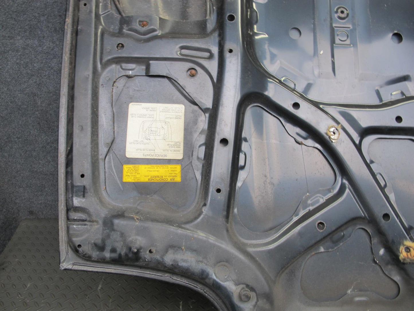 91-93 Mitsubishi 3000GT Front Hood Bonnet Shell Panel Sable Black OEM