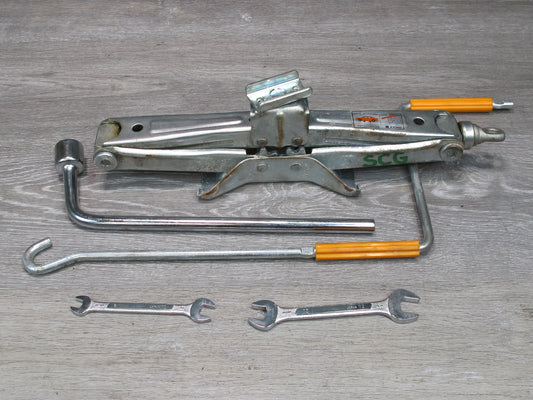 92-00 Lexus UZZ30L SC300 SC400 Spare Tire Lift Jack w Handle Wrench Tool Set OEM