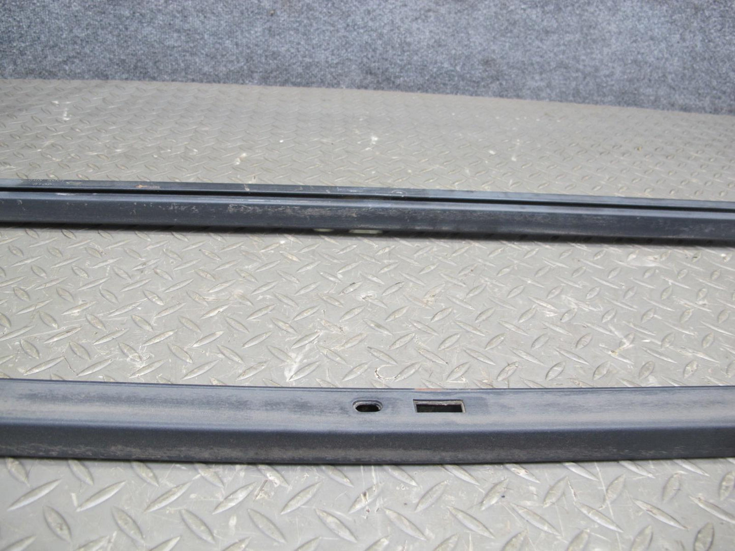 2003-2009 Hummer H2 Left & Right Roof Rail Track Luggage Bracket Molding Set
