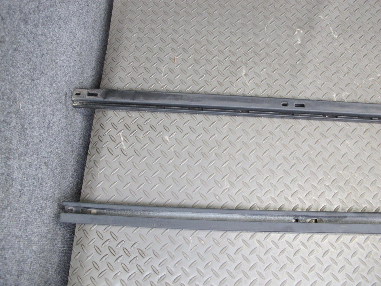 2003-2009 Hummer H2 Left & Right Roof Rail Track Luggage Bracket Molding Set