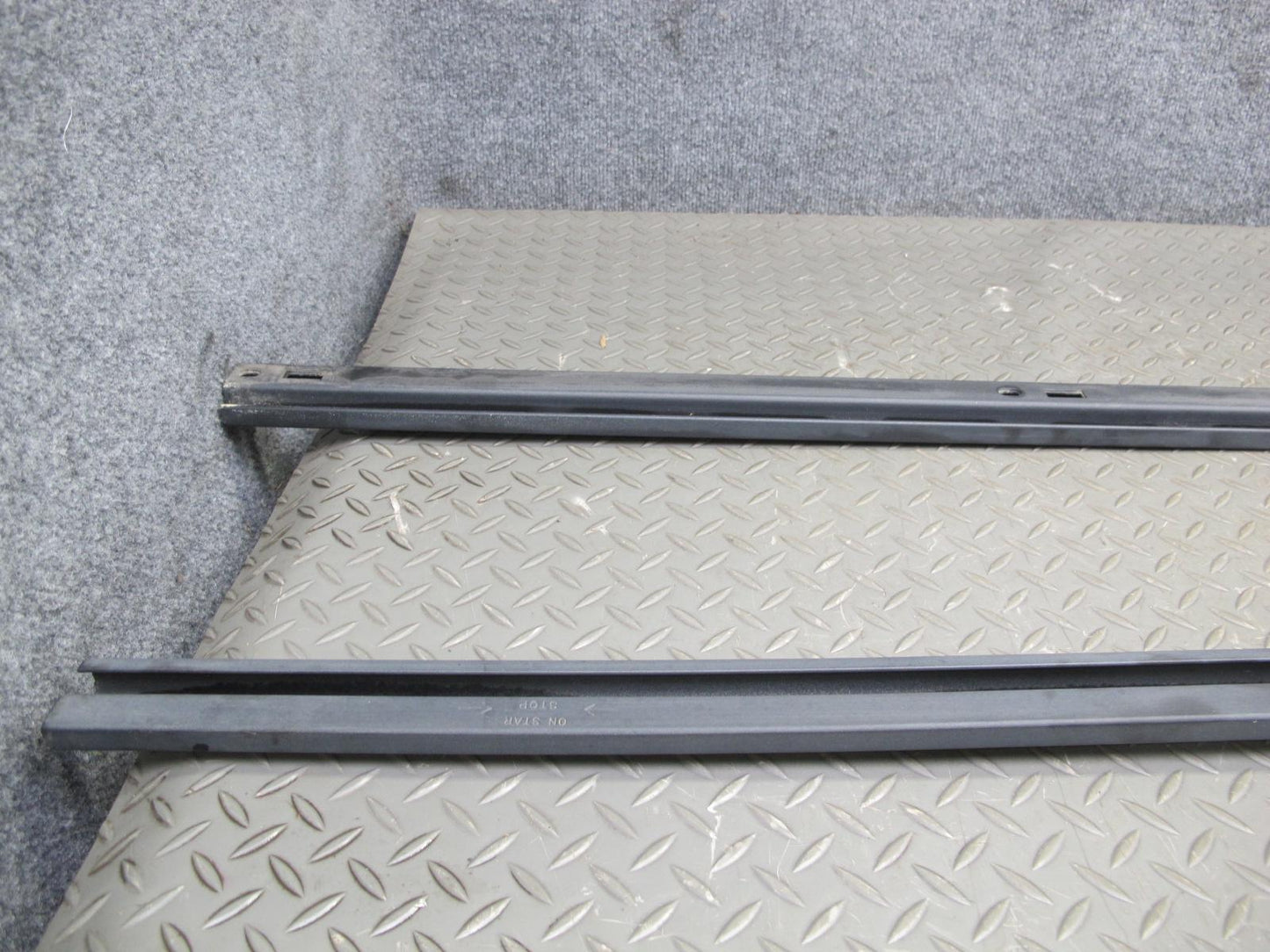 2003-2009 Hummer H2 Left & Right Roof Rail Track Luggage Bracket Molding Set