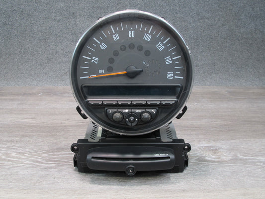 2011 Mini Cooper JCW R55 R56 R57 Cluster Speedometer w Radio CD Player Assy OEM