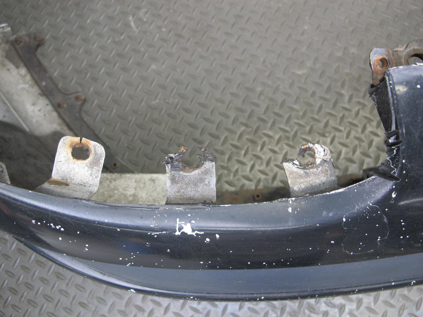 91-93 Mitsubishi 3000GT Front Bumper Cover Black OEM