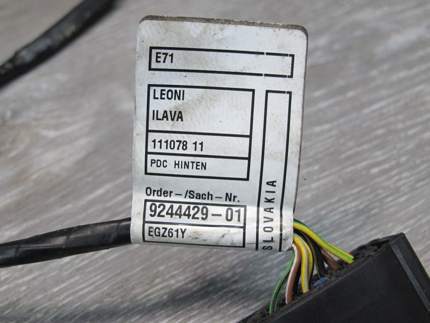 2008-2014 BMW E71 E72 X6 Rear Bumper PDC Parking Distance Sensor Wiring Set