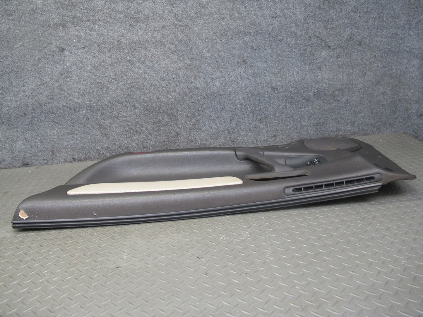 91-95 Mitsubishi 3000GT Right Passenger Door Interior Trim Panel Gray Beige OEM