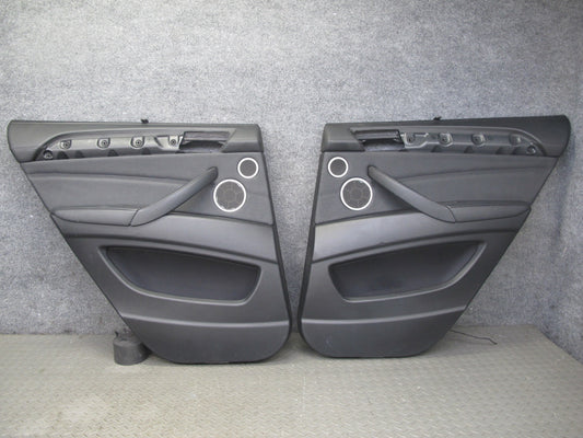2008-2014 BMW E71 E72 X6  Rear Left & Right Door Interior Trim Cover Panel Set
