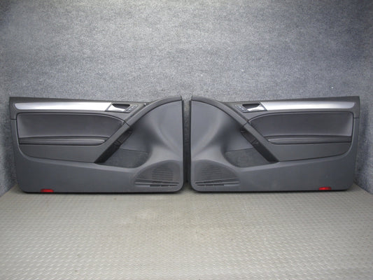 12-13 VW Golf R MK6 2DOOR Set of 2 Front Left Right Door Interior Trim Panel OEM