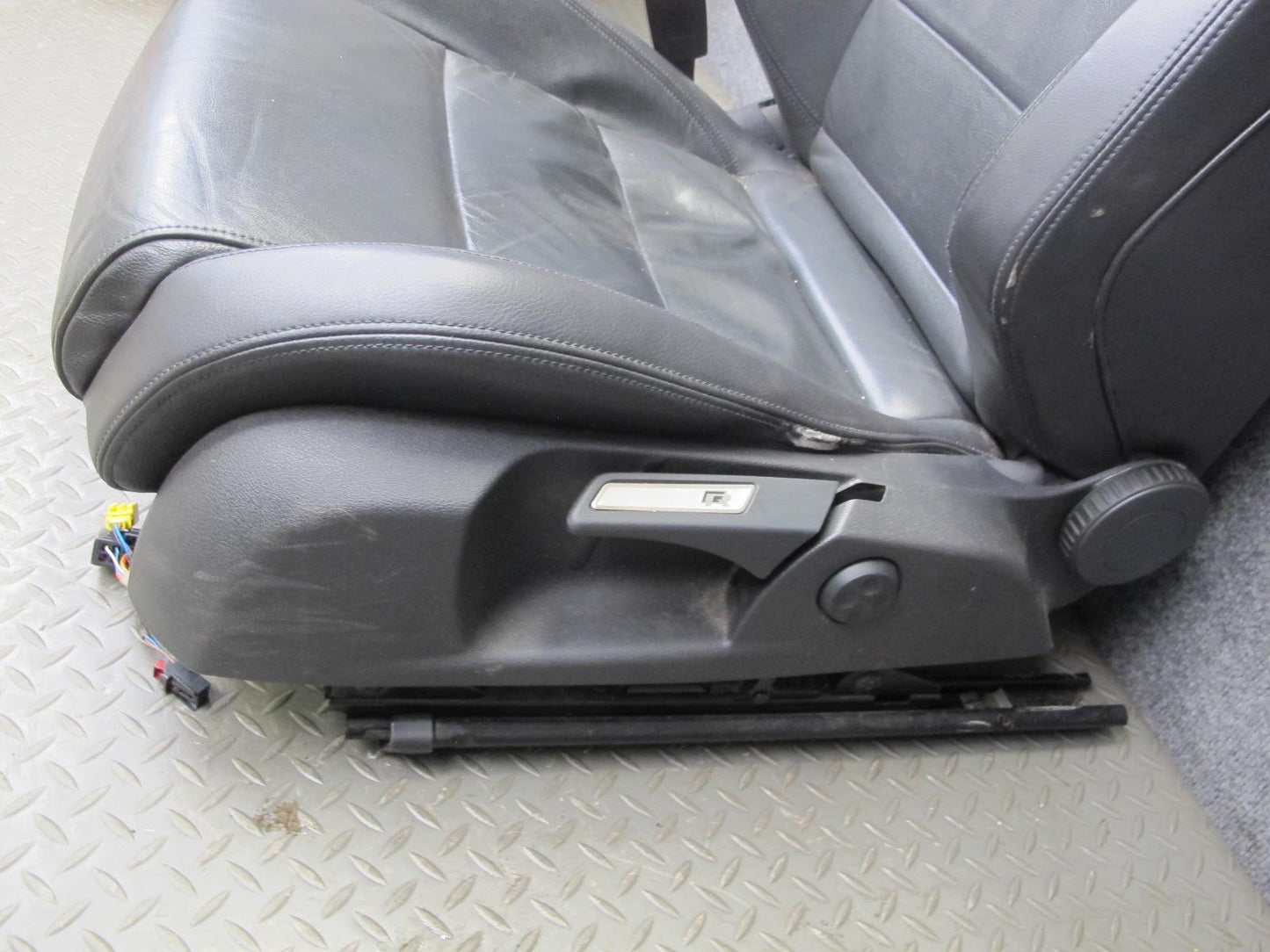 12-13 VW Golf R MK6 2DOOR Front & Rear Black Leather Sport Seat Set OEM