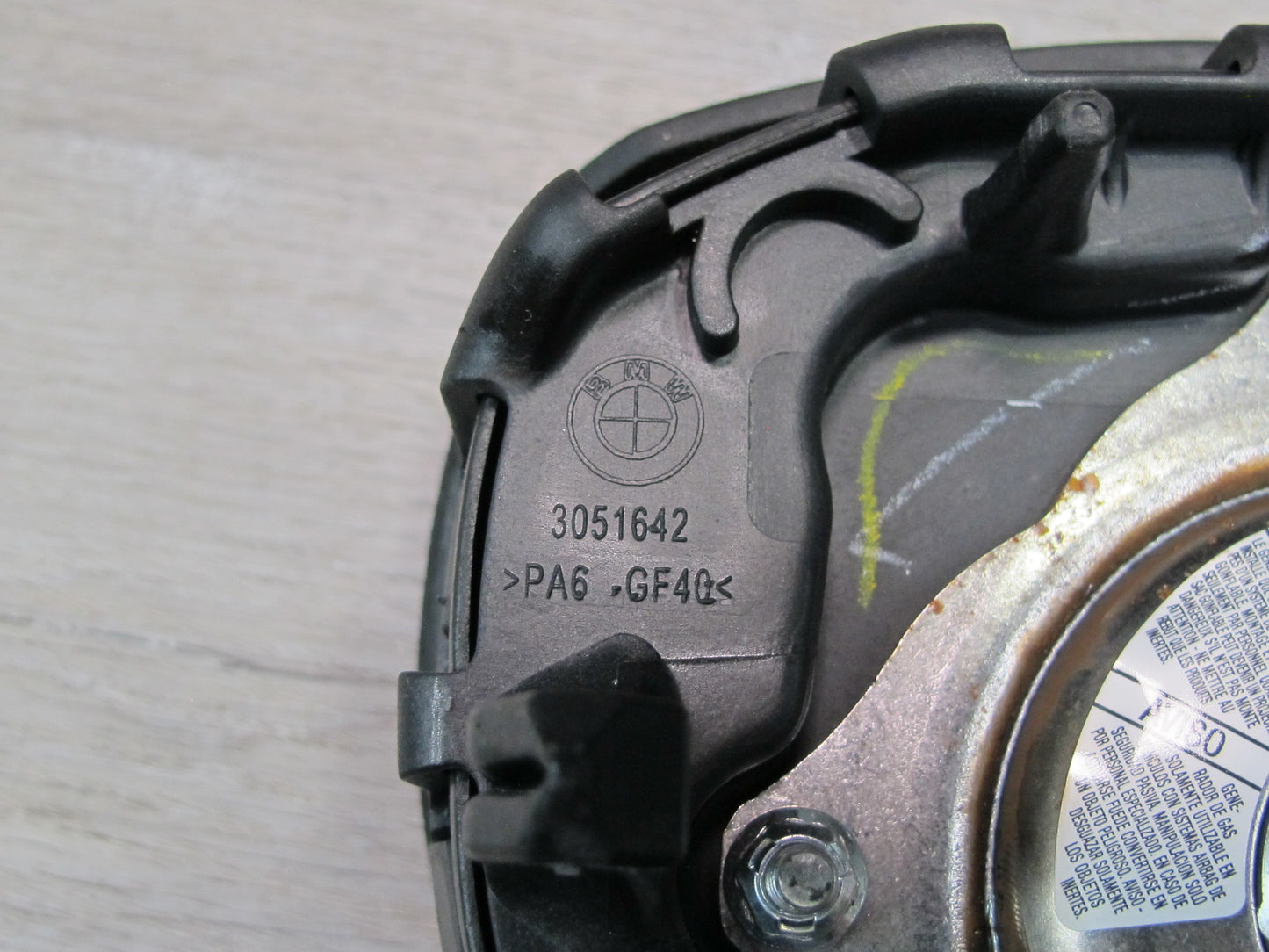 08-14 BMW E71 E72 X6 FRONT LEFT DRIVER SIDE STEERING WHEEL SRS AIRBAG OEM