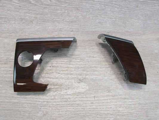 2008-2014 BMW E71 E72 X6 Dash Front Left & Right Wood Trim Molding Set of 2