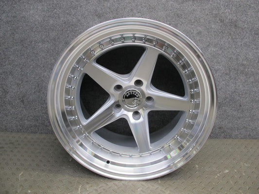 Aodhan DS05 Silver Machined R18" Alloy Wheel Rim 18x10.5J ET17 5x114.3 w Cap OEM