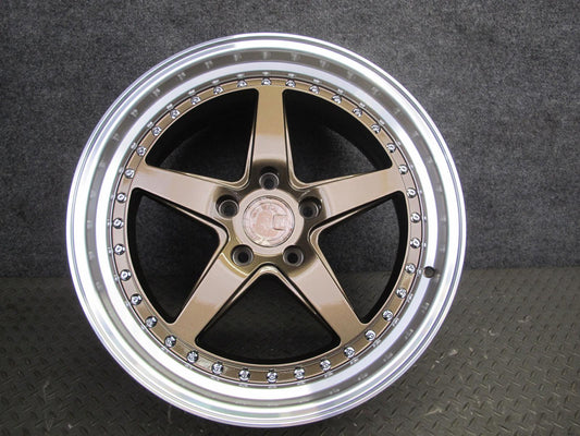 Aodhan DS05 Bronze Machined R18" Alloy Wheel Rim 18x8.5J ET33 5x114.3 w Cap OEM