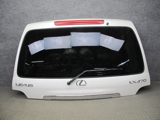 2004-2007 Lexus UZJ100L LX470 Rear Trunk Lid Tailgate Upper Panel W/ Glass White