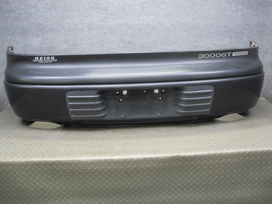 91-93 Mitsubishi 3000GT VR4 Turbo Rear Bumper Cover Sable Black OEM