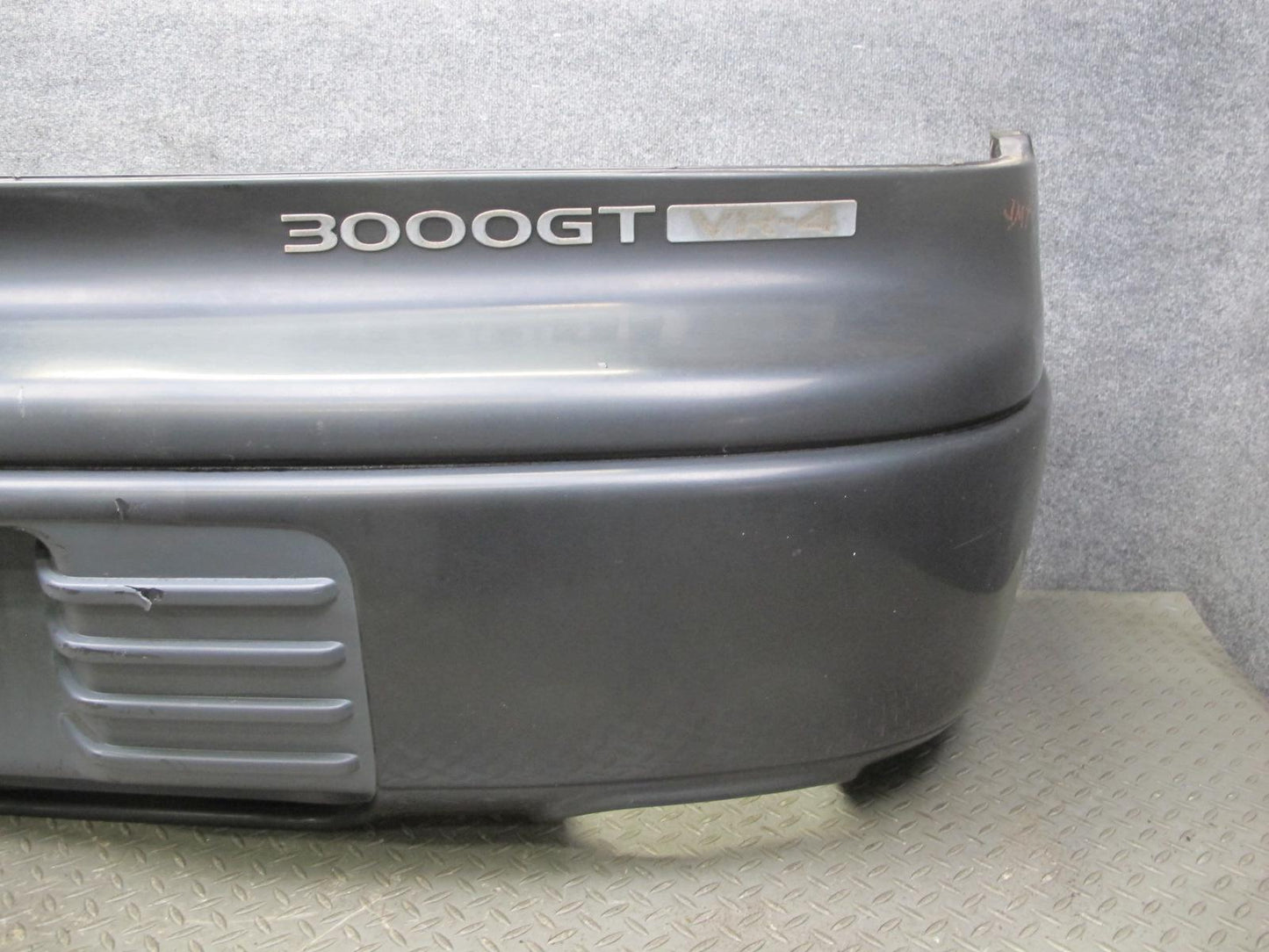 91-93 Mitsubishi 3000GT VR4 Turbo Rear Bumper Cover Sable Black OEM