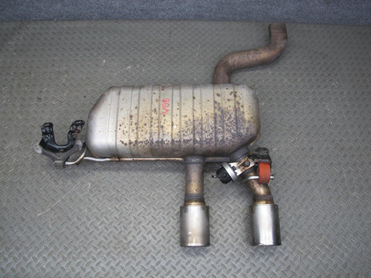 12-13 VW Golf R MK6 Rear Exhaust Muffler w Tips & Flap OEM