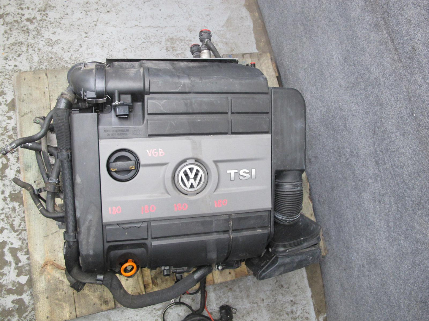 12-13 VW Golf R MK6 2.0L Turbo Crza M/T AWD Complete Engine Motor 146K Miles OEM