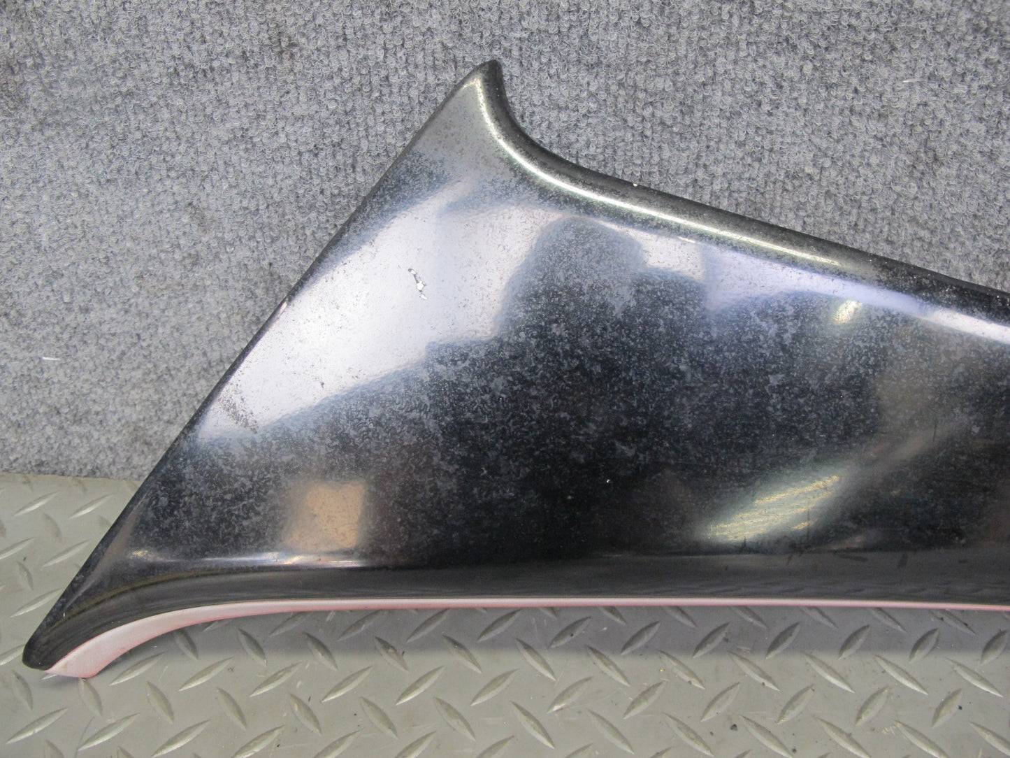91-98 Mitsubishi 3000GT Set of 2 Center B Pillar Trim Molding Cover Black OEM