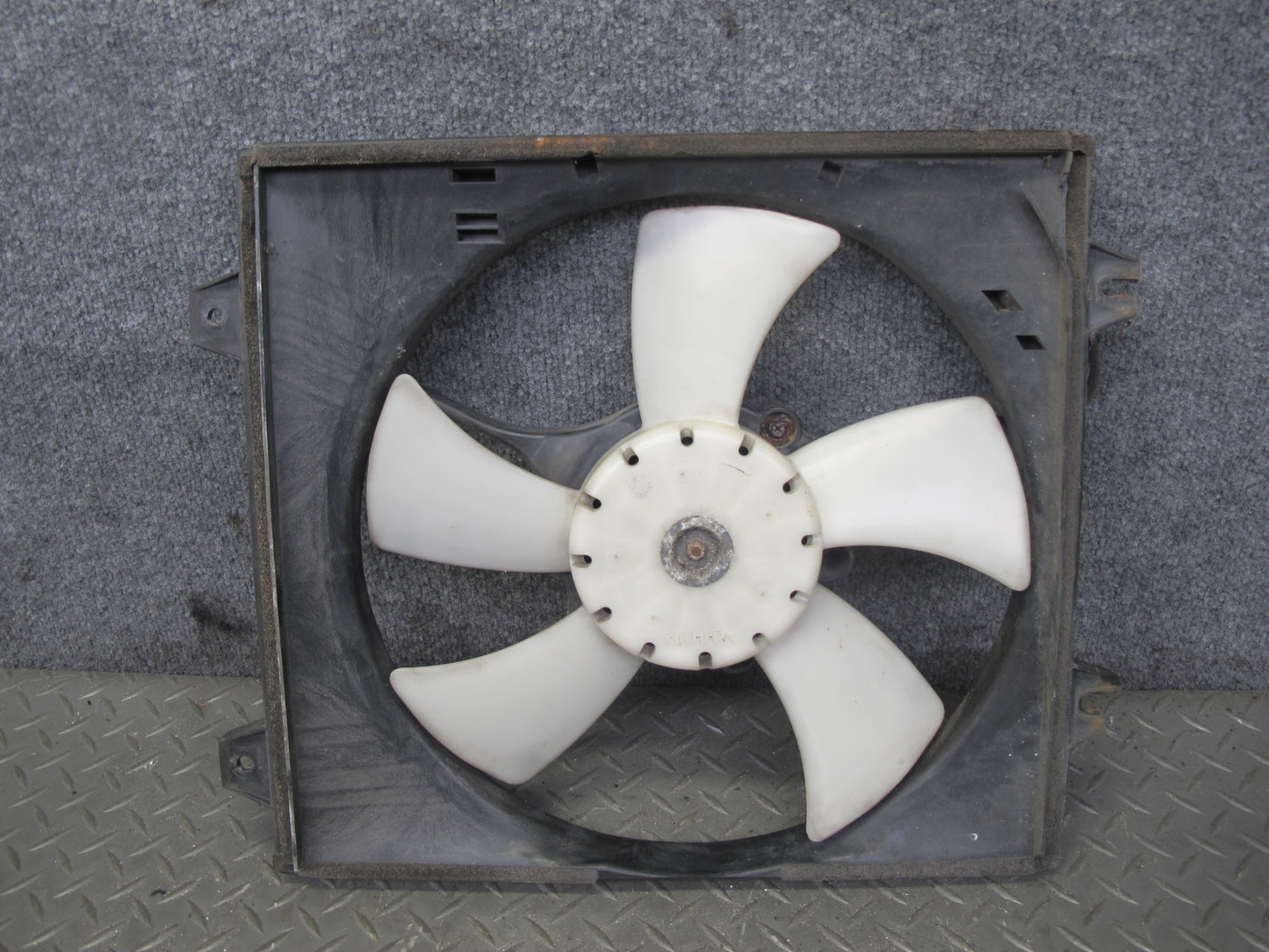 91-93 Mitsubishi 3000GT VR4 M/T Engine 5-BLADE Cooling Fan Motor Shroud OEM