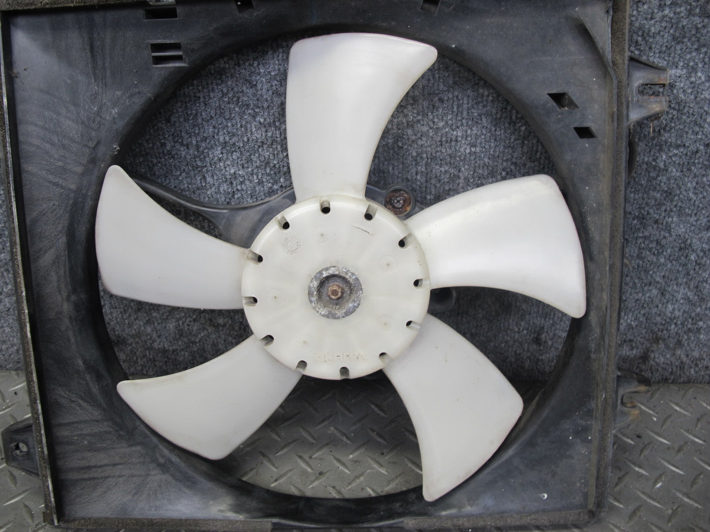 91-93 Mitsubishi 3000GT VR4 M/T Engine 5-BLADE Cooling Fan Motor Shroud OEM