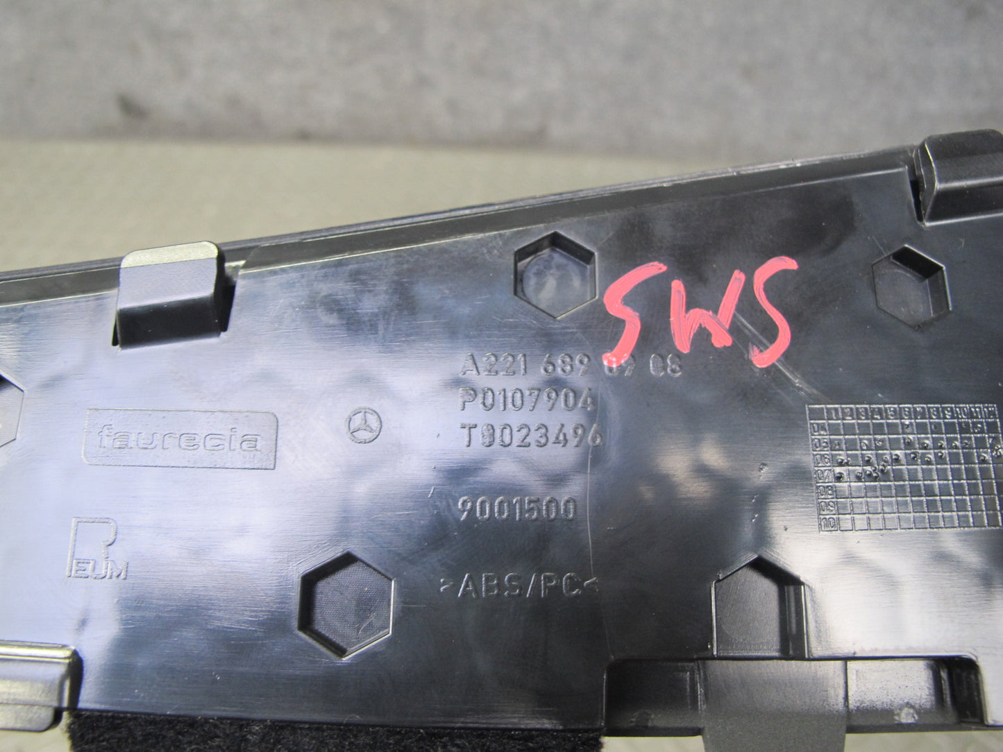 07-13 Mercedes W221 S-class Set of 3 Dashboard Air Vent Trim Cover Panel OEM