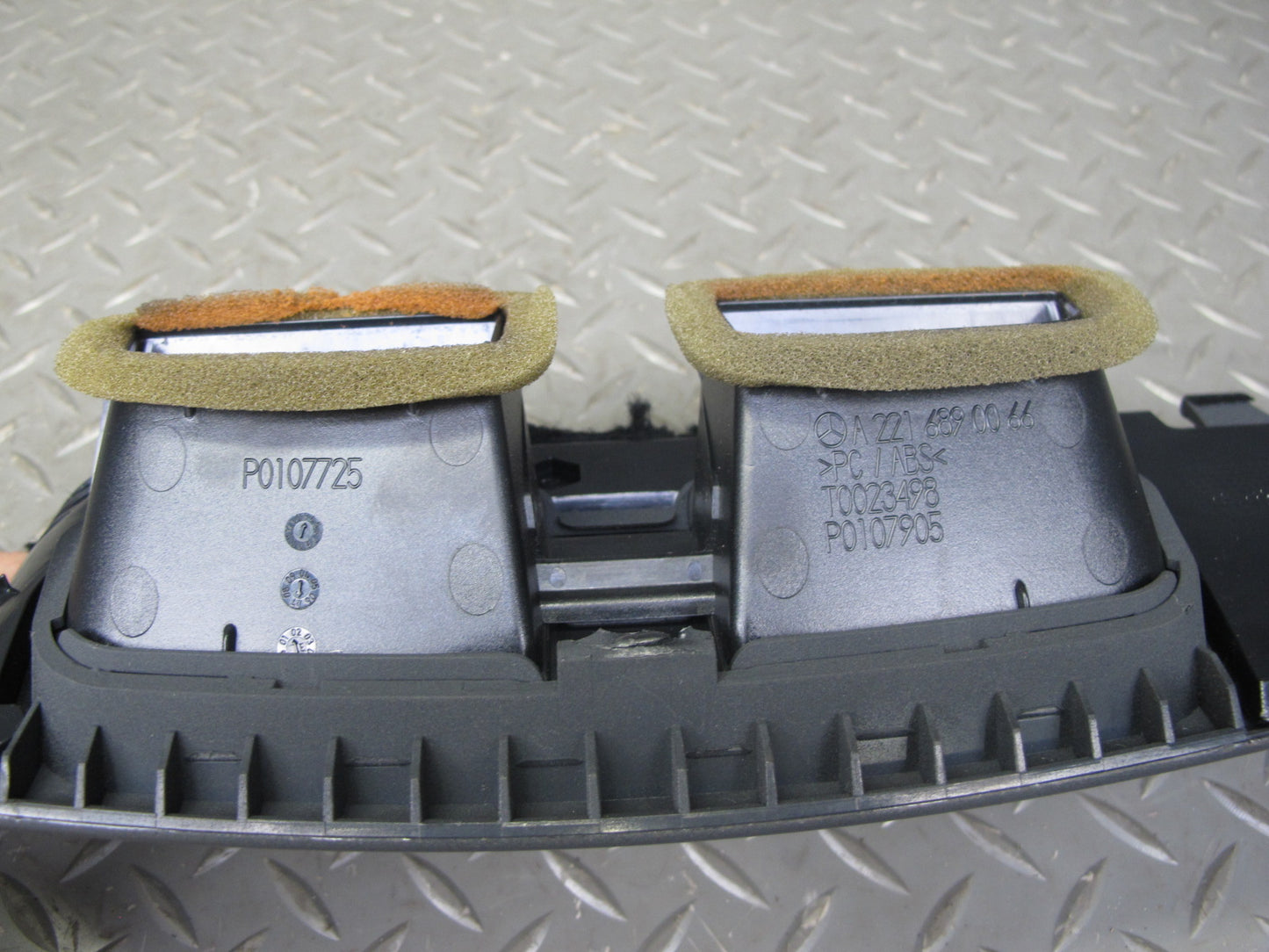 07-13 Mercedes W221 S-class Set of 3 Dashboard Air Vent Trim Cover Panel OEM