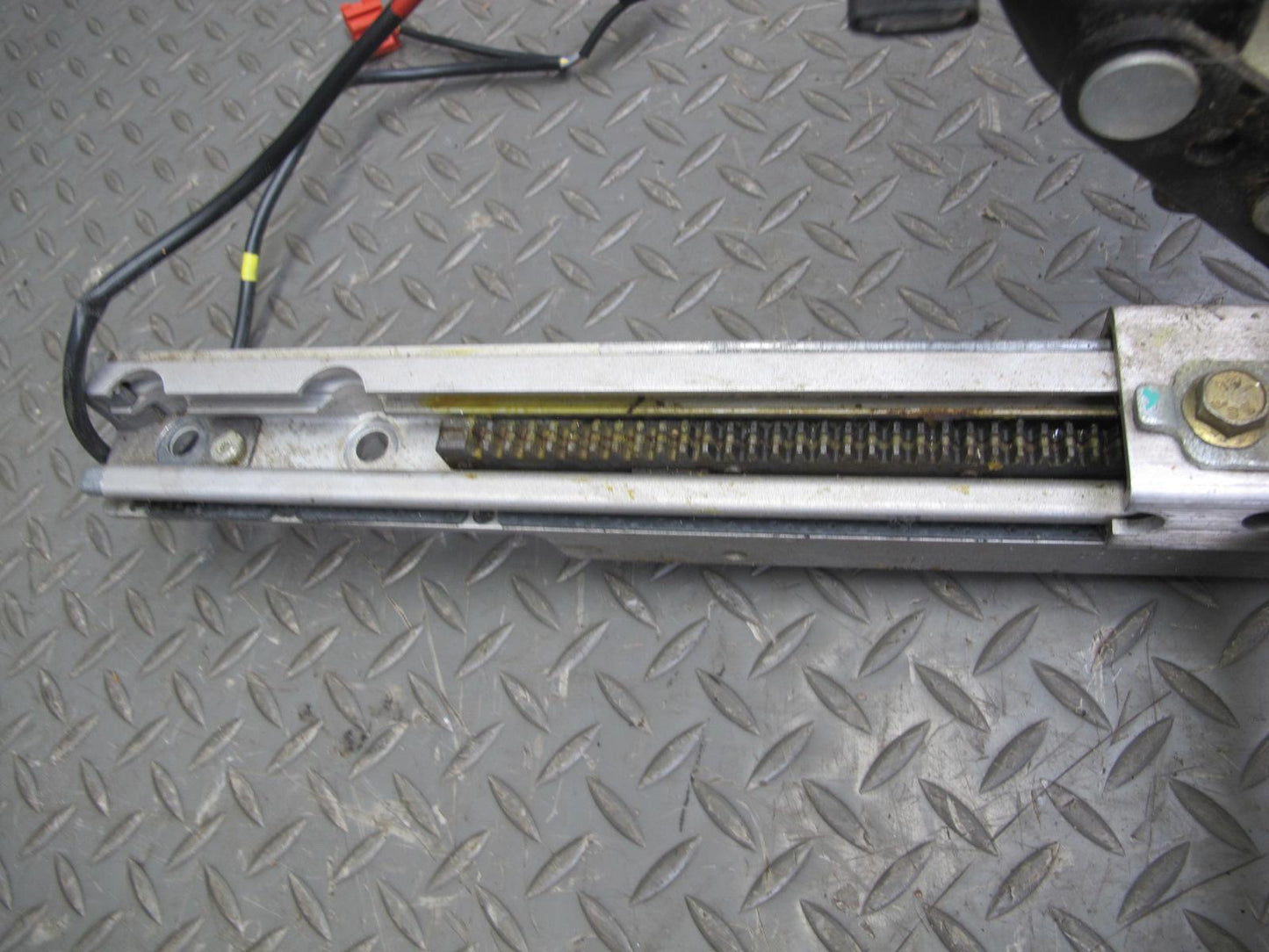94-99 Mercedes W140 Front Right Seat Lower Frame Track Rail w Motors OEM