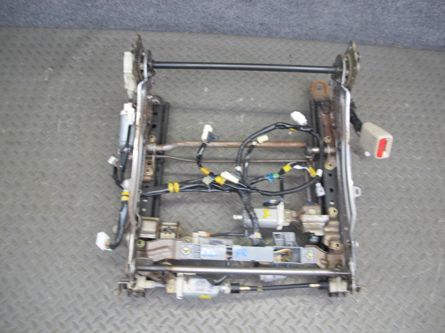 2003-2007 Lexus LX470 Front Right Passenger Side Lower Seat Track Frame W/ Motor